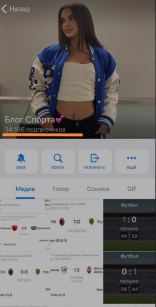 Блог Спорта телеграмм
