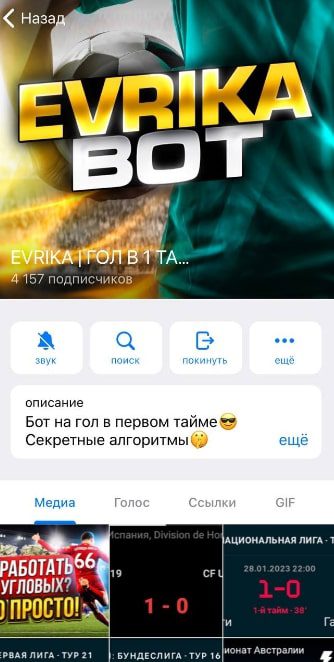 EVRIKA BOT телеграмм