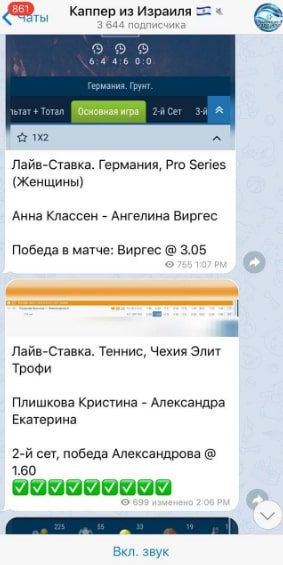 Каппер из Израиля Тelegram - ставки на спорт