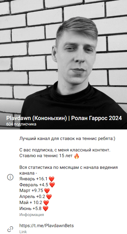 Plavdawn (Кононыхин) | Ролан Гаррос 2024