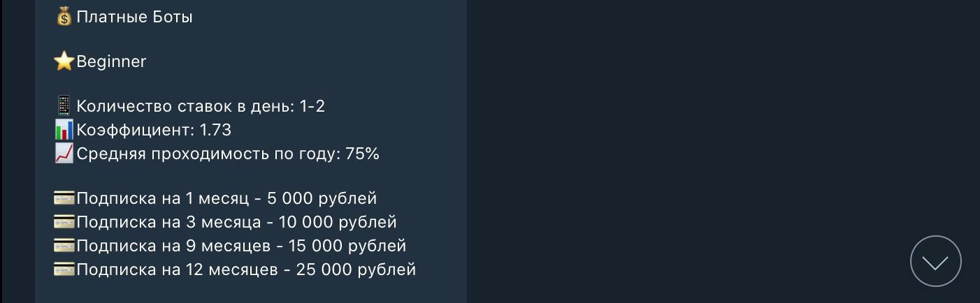 Подписка Beginner bot